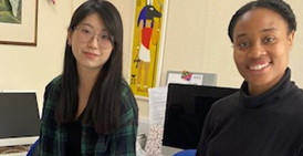 Blood pressure check Chloe and Annie crop