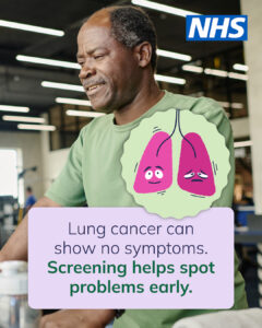 Lung cancer can show no symptoms. Screening helps spot problems early.